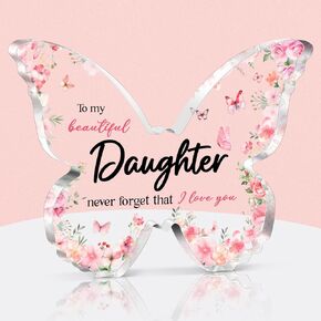 Sisiter Christmas Gifts, Sister Gifts from Sisters, Sister Birthday Gift, Beautiful Butterfly Acrylic Plaque, Best Sister Gifts for Her Birthday Mothers Day Christmas