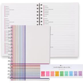 مجموعة إيرين كوندرين المستوحاة من مخطط الوجبات الأسبوعية مقاس A5، تتضمن أجهزة تتبع قائمة التسوق in Kuwait