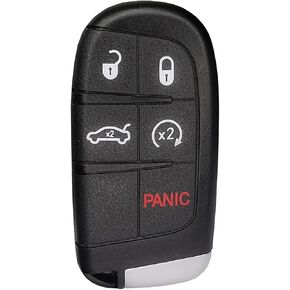 Smart Key Fob Replacement Fit for Chrysler 200 2015 2016 2017 2018 2019 2021 300 2011-2018 Dodge Charger 2011-2018 Challenger 2015-2018 Dart 2014-2016 Car Keyless Entry Remote M3N-40821302 433 Mhz