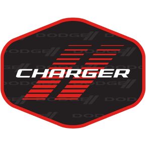 Dodge Vintage Challenger Logo Premium Vinyl Sticker Decal 4" x 3" Hex