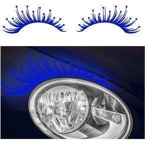 2PCS Reflective Eyelash Car Stickers,Decals for Headlights Waterproof Car Stickers for Personalized Car Decoration,Universal Car Eyelash for Headlights Fit Most Car SUV Truck (Pink)