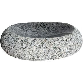 Funky Rock Small Stone Dish - Natural Handcrafted Granite Stone Plate for Home Decor, Potpourri, Soap, Jewelry - Unique and Stylish Centerpiece Dish
