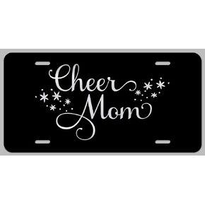 Cheer Mom Vanity Front License Plate Tag KCE350