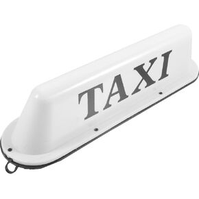 ARTIBETTER Taxi Sign Rooftop, Taxi Cab Roof Top Sign Light, Taxi Cab Decorations for Car, Magnetic Taxi Top Light, Magnetic Car Roof Taxi Top Sign Yellow