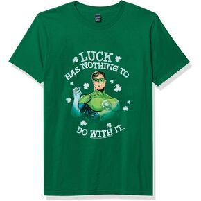 DC Comics Green Glow Lantern Boy's Premium Solid Crew Tee