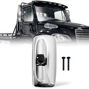 Chrome Door Main Mirror For Freightliner M2 106 Side View Main Mirror for 2003-2023 Freightliner 108SD 114SD M2 100 106 112 Semi Trucks Accessories