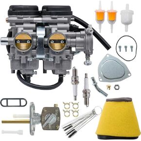 Raptor 660 Carburetor For Yamaha Raptor 660 660R YFM660R 2001 2002 2003 2004 2005 Carb with Air Filter Fuel Valve Petcock