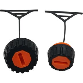 025 Fuel Cap & Oil Cap Lids for Sthil 010 011 012 020 020T 021 023 024 025 026 028 034 034S 036 038 048 Chainsaw Oil Gas Tank Cap Replace 0000 350 0520, 0000 350 0510, 2 Pack