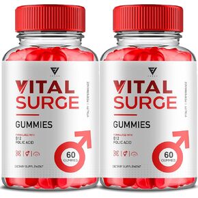 (2 Pack) Vital Surge Gummies, Vital Surge Gummies Max Strength Vitamin Support Supplement, VitalSurge Advanced Health Wellness Support Formula Gummies (120 Gummies)
