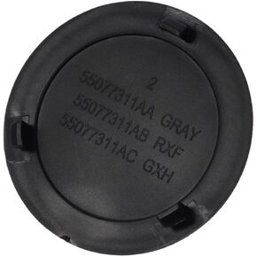 Rear Bumper Step Pad Towing Ball Plug Cap, Black ABS Flat Round Trailer Hitch Cover Replacement 55077311AB 68495076AA Fit for Dodge Ram 1500 2500 3500 2003-2020