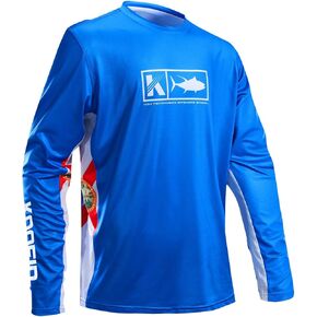 Performance Fishing Shirt Vented Long Sleeve Sunblock Shirt with Mesh