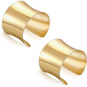 Gold Bangles for Women Chunky Gold Cuff Bracelet Chunky Bangles Bracelets for Women Non Tarnish Trendy Dainty Gold Jewelry Gifts