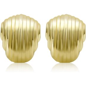 Yowivon Pearl Drop Earrings 14K Gold Plated Dangle Hypoallergenic Statement Earring Trendy Fashion Jewelry Gifts for Women Birthday Wedding