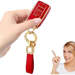 for Acura Key Fob Cover,Soft TPU 360 Degree Protection for Acura CDX NSX RDX RLX TLX TLX-L Smart Remote Premium Car Key fob Holder Key Shell Case