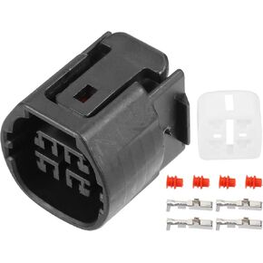 X AUTOHAUX 1 Set 4 Pin No.9098011964 Alternator Connector Adapter Plug Clip Kit Replacement for Toyota