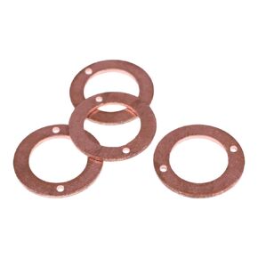 4PCS Injector Washer W/ 2 Holes 15841-94040 Compatible with Kubota B7300HSD B7300HSD B7400HSD BX1800D BX1830D BX1850D BX1860