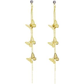 Butterfly Tassel Earrings, Butterfly Drop Dangle Earrings Fairy Earrings for Women