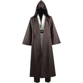 CHAOS MONKEY Men's Tunic Hooded Robe Cloak Halloween Knight Costume Adult Cosplay Cape