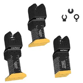 8PCS Titanium Oscillating Tool Blades,Universal Multitool Blades for Metal Wood Cutting,Quick Release Multitool Blades Kits Fit Dewalt Rockwell Fein Milwaukee Ryobi