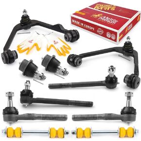Metrix Premium Chassis Parts - Front End Suspension Kit Fits 97-03 Ford F-150 RWD, 98-02 Lincoln Navigator RWD, Replacement Ball Joints, Tie Rod Ends, Sway Bar Links, Control Arms, Made in Europe