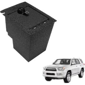 Center Console Gun Safe Security Storage Box Compatible with Toyota 4Runner 2010-2023 Model with Superior Fingerprint Lock.