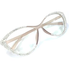 Melrose Rhinestone Reading Glasses for Women Shiny Diamond Blue Light Blocking Ladies Readers Y05