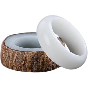 AINIFU Handmade Luck Ring Band,DIY Polishing Nature Ring for Women and Men,Customized Ring With Tool Kit