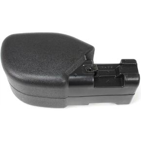DAT AUTO PARTS Front Left Driver Side Bumper End Cap Cover Insert Face Bar Extension Replacement For 1997-2006 Jeep Wrangler Black Textured Made of Plastic CH1004128 55155757AB