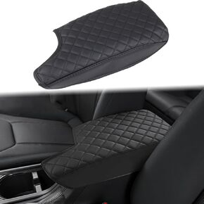 Aunginsy Leather Center Console Protector Cover Compatible with Subaru Crosstrek 2018-2023 /Impreza 2017-2023 Center Console Armrest Seat Box Cover Cushion Lid Protector Pad Anti-Scratch Accessories