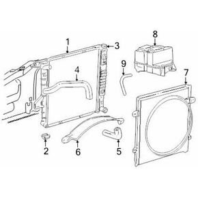 Ford F5TZ8124A Insulator/Radiator, 1 Pack