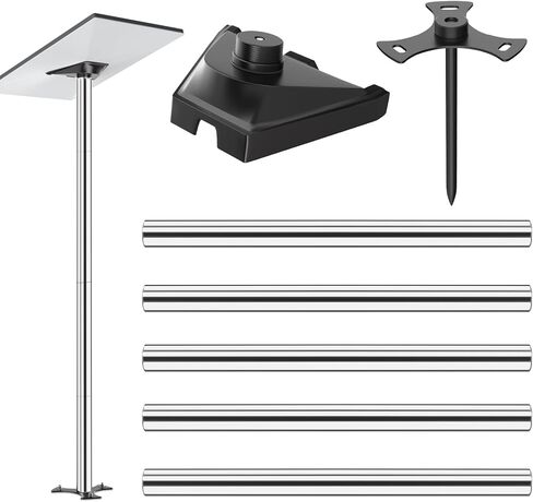 Starlink Pole Mount for Gen 3, Starlink RV Mount Kit Features a Durable 1.3'' Diameter Pole, 5.2FT Starlink Ground Pole Mount, Starlink Gen 3 Pipe Adapter Included in Saudi Arabia