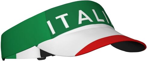 Italy Flag Sun Visors for Women Men Unisex Italian Tennis Golf Visor Hat Adjustable Summer Sport Visor Hat in Kuwait