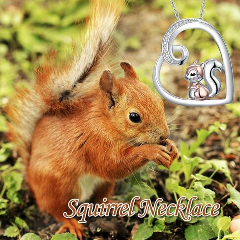 Alphm Heart Animal Necklace for Women 925 Sterling Silver Giraffe/Bunny/Squirrel/Panda/Hedgehog/Ladybug/Cat/Dachshund/Peacock Pendant Necklace Animal Jewelry Persents for Daughter Sister in Kuwait