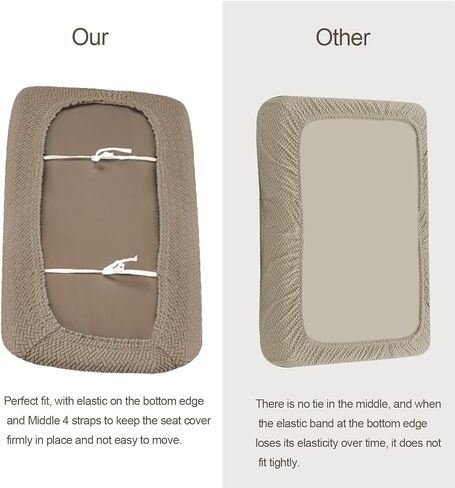 RV Dinette Cushion Covers, Replacement Camper Sofa Cushions Cover, Stretchable Fabric RV Dinette Seat Covers, Cushion Slipcovers for Camper Including 2 Backrest Cover & 2 Bench Cover (4, Light Coffee) in Saudi Arabia