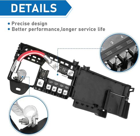 Fuse Box Battery Terminal with Cover, Fuse Junction Block Compatible with Cadillac ATS/XTS 2013/Buick Lacrosse 2010-2016, OE Replace# 20914309 84499606 in Saudi Arabia