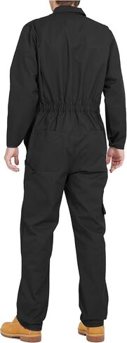 wantdo Mens Work Coveralls Long Sleeve Mechanic Jumpsuit Cotton Twill Suit in Kuwait