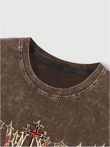 SOLY HUX Men's Summer Gothic Tank Top Graphic Print Distressed Sleeveless Shirts Vintage Hip-hop Vest in Kuwait