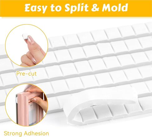 288 Pcs Sticky Tack, Wall Safe Adhesive Poster Putty, Removable and Reusable Mounting Putty for Hanging Pictures, Art, Decoration (Light Blue, White, Pink) in Kuwait