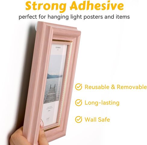 288 Pcs Sticky Tack, Wall Safe Adhesive Poster Putty, Removable and Reusable Mounting Putty for Hanging Pictures, Art, Decoration (Light Blue, White, Pink) in Kuwait