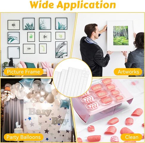 288 Pcs Sticky Tack, Wall Safe Adhesive Poster Putty, Removable and Reusable Mounting Putty for Hanging Pictures, Art, Decoration (Light Blue, White, Pink) in Kuwait