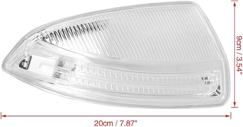 X AUTOHAUX 204-820-08-21 الجانب الأيمن مرآة الرؤية الخلفية مؤشر بدوره إشارة الضوء مع عدسة واضحة لمرسيدس بنز C300 C350 C63 W204 2008-2009 in Saudi Arabia