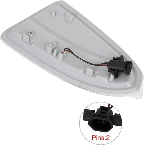 X AUTOHAUX 204-820-08-21 الجانب الأيمن مرآة الرؤية الخلفية مؤشر بدوره إشارة الضوء مع عدسة واضحة لمرسيدس بنز C300 C350 C63 W204 2008-2009 in Saudi Arabia