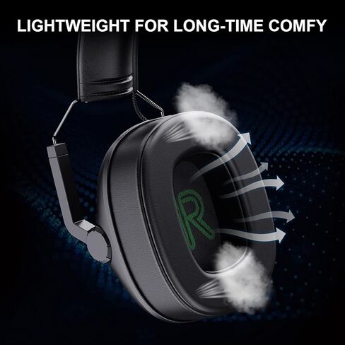 Gaming Headset with Microphone Xbox Headset for PC, PS4 PS5 Stereo Sound Headphones Lightweight & Portable Over Ear Headset for Laptop Mobile - Red & Blue in Saudi Arabia