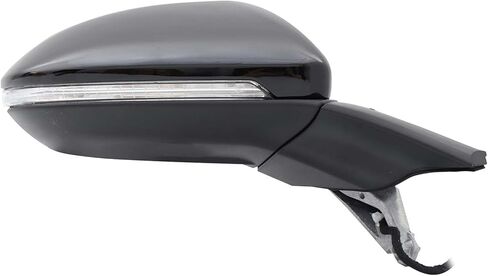 مرآة جانبية للركاب الأيمن مناسبة لسيارة Volkswagen Golf GTI 2015-2021، مرآة باب سوداء مع زجاج طاقة مُسخن بإشارة الانعطاف (6 دبابيس) in Kuwait