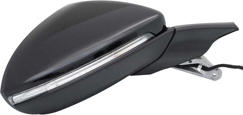 مرآة جانبية للركاب الأيمن مناسبة لسيارة Volkswagen Golf GTI 2015-2021، مرآة باب سوداء مع زجاج طاقة مُسخن بإشارة الانعطاف (6 دبابيس) in Kuwait