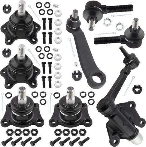 K9519 K9482 ES2376 K9422 K9424 Front Pitman Arm Steering Idler Arm Outer Tie Rod Ends Upper & Lower Ball Joints for Toyota 4Runner Pickup 1989-1995 T100 1993-1998 4WD, Pack of 8 in Saudi Arabia