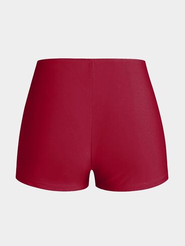 ملابس سباحة نسائية من Rosegal مقاس كبير تانكيني متواضعة مطبوعة باللون الوردي ملابس سباحة Boyleg مبطنة للاستحمام in Kuwait