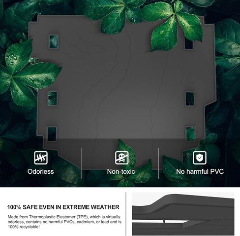KIWI MASTER Cargo Liner Compatible for 2007-2018 Jeep Wrangler JK All Weather Custom Fit Trunk Mat - Only Fit Models Without Factory Subwoofer 82213184 in Kuwait