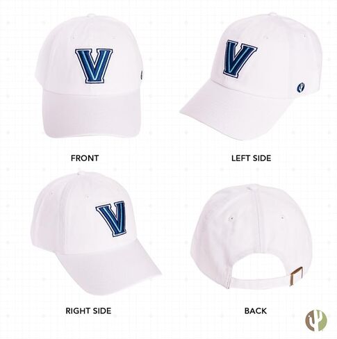 Desert Cactus Villanova University Baseball Hat VU Wildcats Brimmed Embroirderd Hats Cap Adjustable Cloth Strap Adult (Style A1) Blue in Saudi Arabia