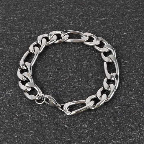 Stainless Steel Cuban Link Chain Bracelets for Men 6MM/8MM/12MM Width 7/8 Inch Length Classic Jewelry in Saudi Arabia